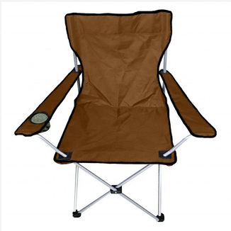 Кресло раскладное Паук R28836 52х52х88 см, коричневое, фото №2