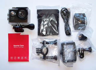 Водонепроницаемая спортивная экшн камера SJ4000 A7 Black, фото №6