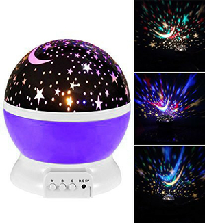 Ночник шар проектор звездное небо Star Master Dream QDP01 Purple, фото №3