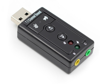 USB звуковая карта 3D Sound card 7 в 1 внешняя, фото №2