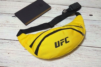 Поясная сумка, Бананка, барсетка юфс, UFC. Желтая, фото №4