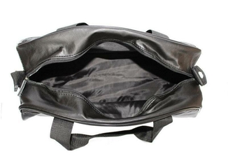 Спортивная фитнес-сумка найк, Balenciaga для тренировок. Черная. Кожзам, фото №7