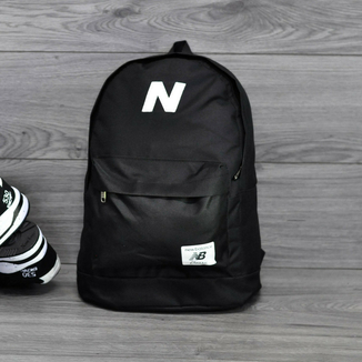 Молодежный городской, спортивный рюкзак, портфель New Balance, нью бэланс. Черный, фото №2