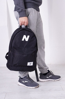 Молодежный городской, спортивный рюкзак, портфель New Balance, нью бэланс. Черный, photo number 5