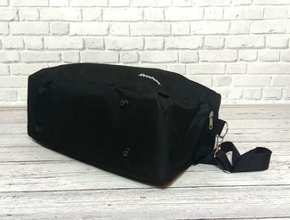Спортивная, дорожная сумка рибок, Reebok с плечевым ремнем. Черная, фото №4