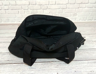 Спортивная, дорожная сумка рибок, Reebok с плечевым ремнем. Черная, фото №7
