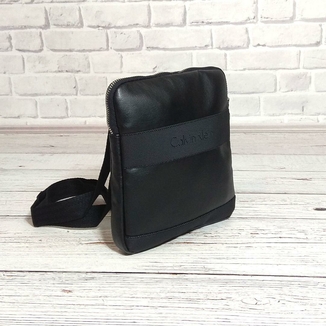 Стильная сумка через плечо, барсетка Calvin Klein, CK кельвин. Черная, фото №5