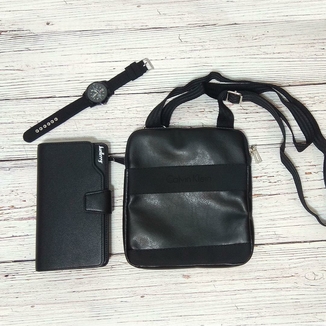 Стильная сумка через плечо, барсетка Calvin Klein, CK кельвин. Черная, фото №6