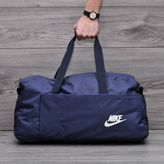 Спортивная, дорожная сумка найк, nike с плечевым ремнем. Синяя, фото №2