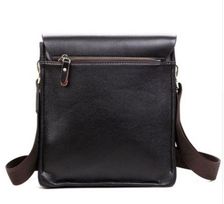 Качественная мужская сумка через плечо Polo Videng, поло. Темно-коричневая. 24x21x7, фото №5