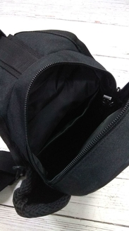 Тактическая сумка-рюкзак, барсетка, бананка на одной лямке, черная. T-Bag 446, фото №6