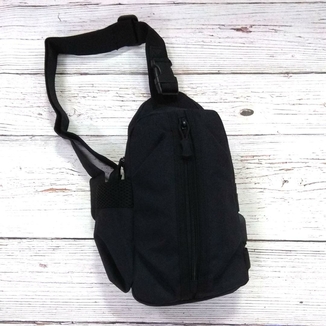 Тактическая сумка-рюкзак, барсетка, бананка на одной лямке, черная. T-Bag 446, фото №9