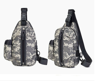 Тактическая сумка-рюкзак, барсетка, бананка на одной лямке, пиксель. T-Bag 448, фото №4