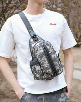 Тактическая сумка-рюкзак, барсетка, бананка на одной лямке, пиксель. T-Bag 448, фото №5