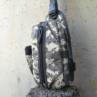 Тактическая сумка-рюкзак, барсетка, бананка на одной лямке, пиксель. T-Bag 448, numer zdjęcia 7