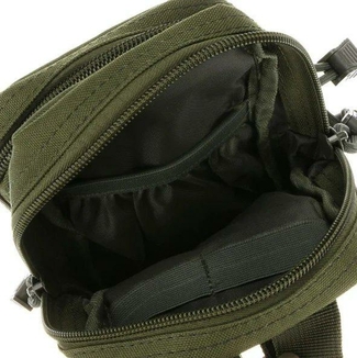 Тактическая универсальная (поясная) сумка - подсумок Mini warrior с системой M.O.L.L.E Olive (103-olive), фото №9