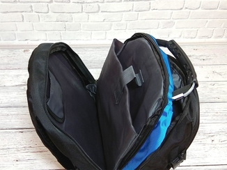 Вместительный рюкзак. Черный с синим. 35L / s6611 blue, фото №8