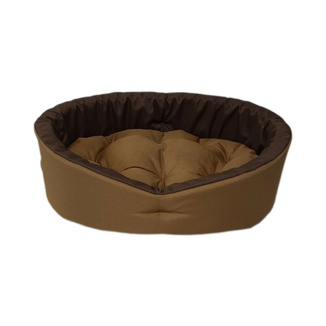 Лежак для собак и кошек. Койот + коричневый, фото №2