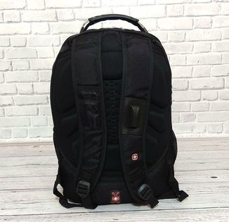 Качественный вместительный рюкзак. Черный. + Дождевик. 35L / s6022 black, фото №6