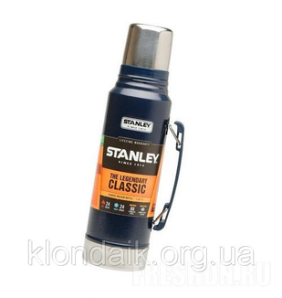 Термос STANLEY Classic Hertiage 1 L - Тёмно-синий (10-01254-042), фото №2
