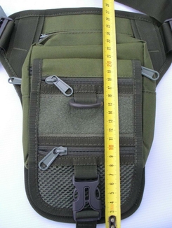 Taktyczna (talia) torba na ramię z kieszenią pod broń Olive, numer zdjęcia 11