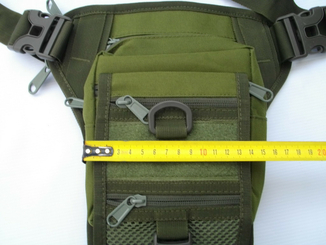 Тактическая (поясная) наплечная сумка с отделением под пистолет Olive, фото №10