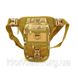Тактическая (поясная) наплечная сумка с отделением под пистолет Multicam, фото №2