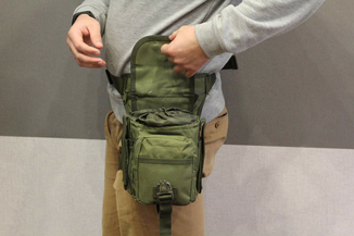 Тактическая универсальная (набедренная) сумка SWAT Olive (с307), фото №11
