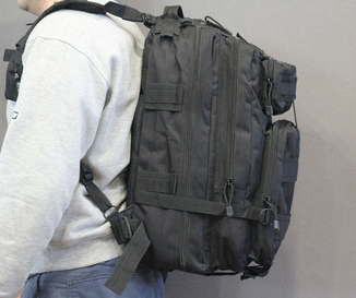Тактический (городской) рюкзак Oxford 600D с системой M.O.L.L.E 40 л. Black (ta40), photo number 2