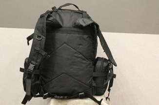 Тактический Штурмовой Военный Рюкзак с подсумками на 50-60 литров Black (1004 черный), photo number 10