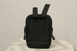 Тактическая универсальная (поясная) сумка - подсумок Mini warrior с системой M.O.L.L.E Olive (001-black), фото №3