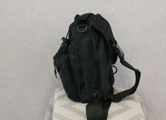 Тактическая - штурмовая универсальная сумка на 6-7 литров с системой M.O.L.L.E Black (095 черная), фото №10