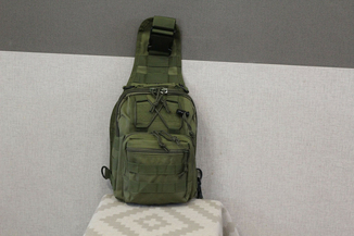 Тактическая - штурмовая универсальная сумка на 6-7 литров с системой M.O.L.L.E  (095 олива), фото №10