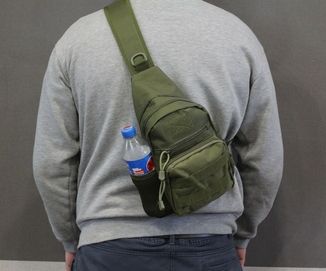 Тактическая, штурмовая, военная, универсальная, городская сумка на 5-6 литров с системой M.O.L.L.E  s4 (олива), numer zdjęcia 2