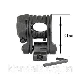 Крепление для фонаря на гладкоствольное оружие (High Quality Plastic 25-31 мм), фото №4