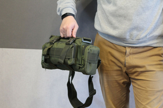 Тактическая универсальная (поясная, наплечная) сумка Silver Knight с системой M.O.L.L.E (105-olive), фото №11