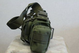Тактическая универсальная (поясная, наплечная) сумка Silver Knight с системой M.O.L.L.E (105-olive), фото №4