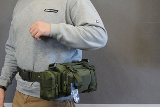 Тактическая универсальная (поясная, наплечная) сумка Silver Knight с системой M.O.L.L.E (105-olive), фото №9