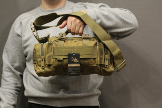 Тактическая универсальная (поясная, наплечная) сумка Silver Knight с системой M.O.L.L.E Coyote (105-coyote), photo number 7