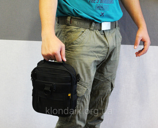 Тактическая универсальная сумка на плечо Silver Knight с системой M.O.L.L.E (102-black), numer zdjęcia 11