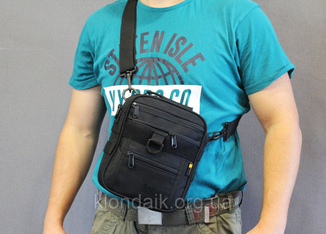 Тактическая универсальная сумка на плечо Silver Knight с системой M.O.L.L.E (102-black), numer zdjęcia 9