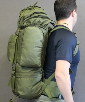 Тактический (туристический) рюкзак на 65 литров Olive (ta65 олива), фото №4