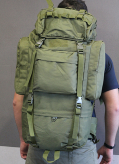 Тактический (туристический) рюкзак на 65 литров Olive (ta65 олива), фото №8