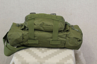 Тактическая универсальная (поясная, наплечная) сумка с системой M.O.L.L.E Black (104 олива), фото №5