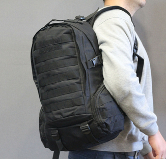 Тактический (городской, штурмовой) рюкзак Oxford 600D с системой M.O.L.L.E на 25-35 литров (ta30-black), numer zdjęcia 2