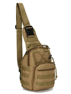 Тактическая - штурмовая универсальная сумка на 6-7 литров с системой M.O.L.L.E Coyote (095-coyote), photo number 2