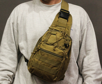 Тактическая - штурмовая универсальная сумка на 6-7 литров с системой M.O.L.L.E Coyote (095-coyote), photo number 11