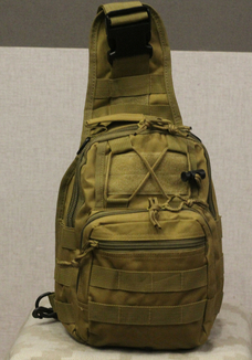 Тактическая - штурмовая универсальная сумка на 6-7 литров с системой M.O.L.L.E Coyote (095-coyote), фото №6