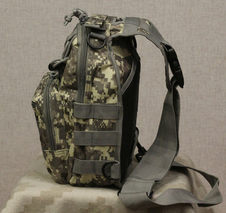 Тактическая - штурмовая универсальная сумка на 6-7 литров с системой M.O.L.L.E Pixel (095-pixel), фото №6