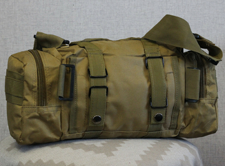 Тактическая универсальная (поясная, наплечная) сумка с системой M.O.L.L.E Coyote (104-coyote), фото №8